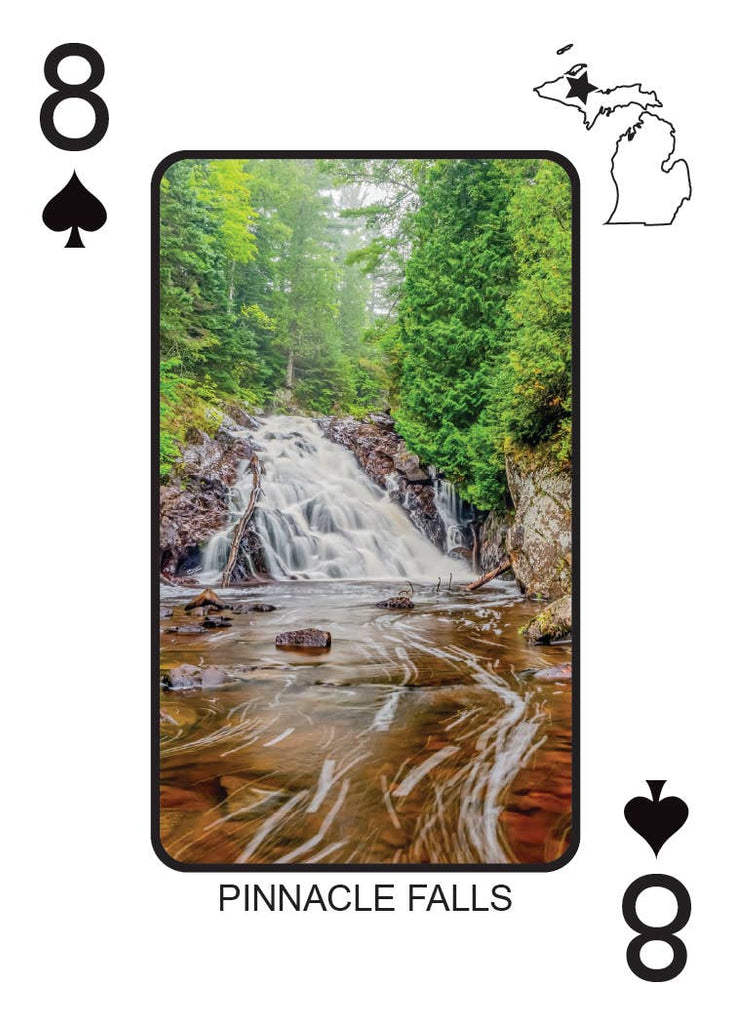 WATERFALLS OF MICHIGAN - Playing Cards - Euchre Friendly