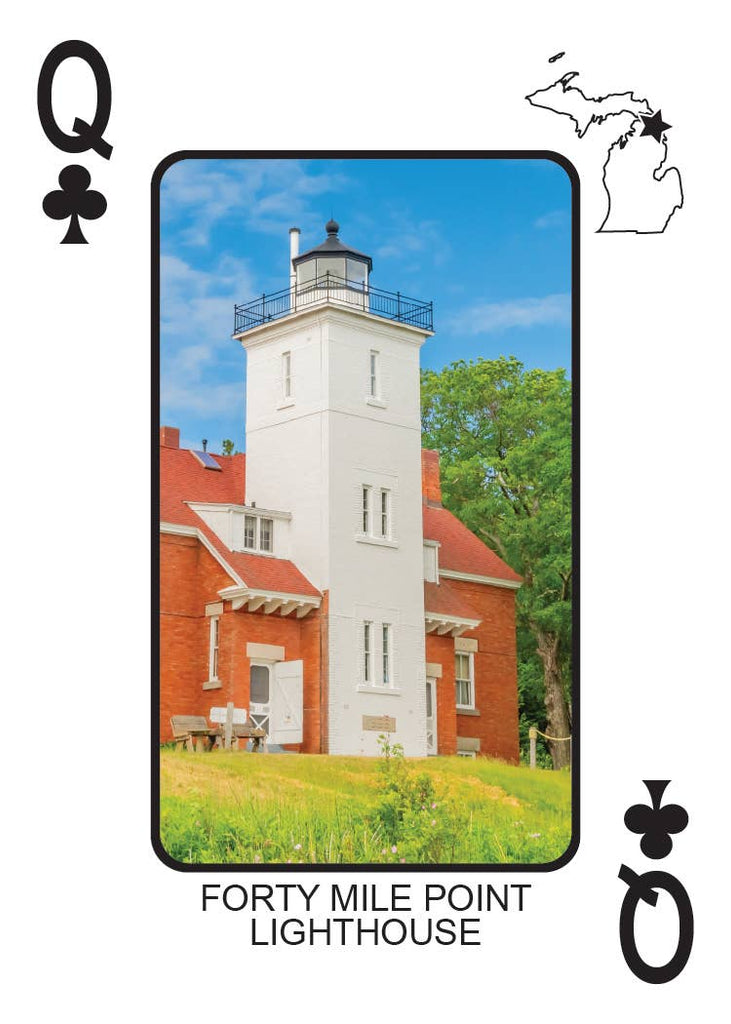 LIGHTHOUSES OF MICHIGAN - Playing Cards - Euchre Friendly