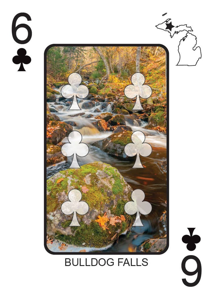 WATERFALLS OF MICHIGAN - Playing Cards - Euchre Friendly