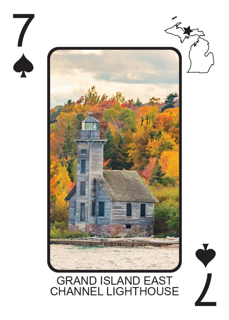 LIGHTHOUSES OF MICHIGAN - Playing Cards - Euchre Friendly
