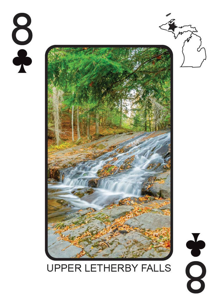 WATERFALLS OF MICHIGAN - Playing Cards - Euchre Friendly