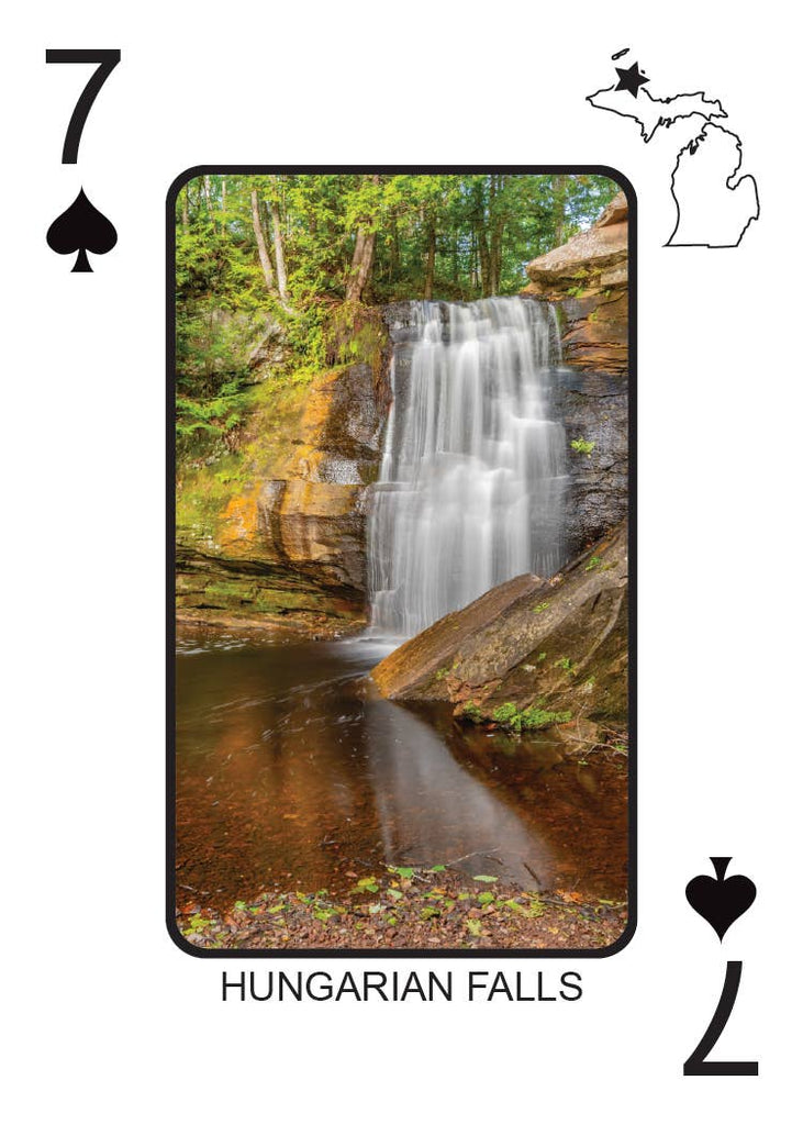 WATERFALLS OF MICHIGAN - Playing Cards - Euchre Friendly