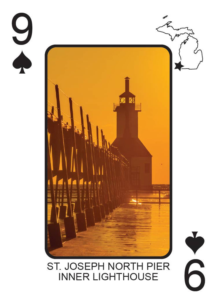 LIGHTHOUSES OF MICHIGAN - Playing Cards - Euchre Friendly