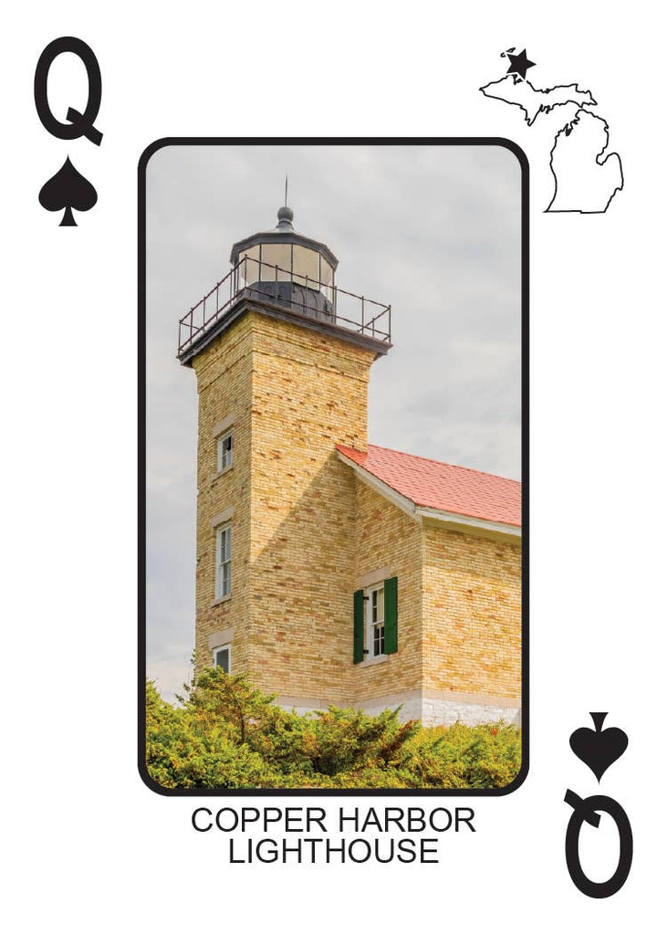 LIGHTHOUSES OF MICHIGAN - Playing Cards - Euchre Friendly