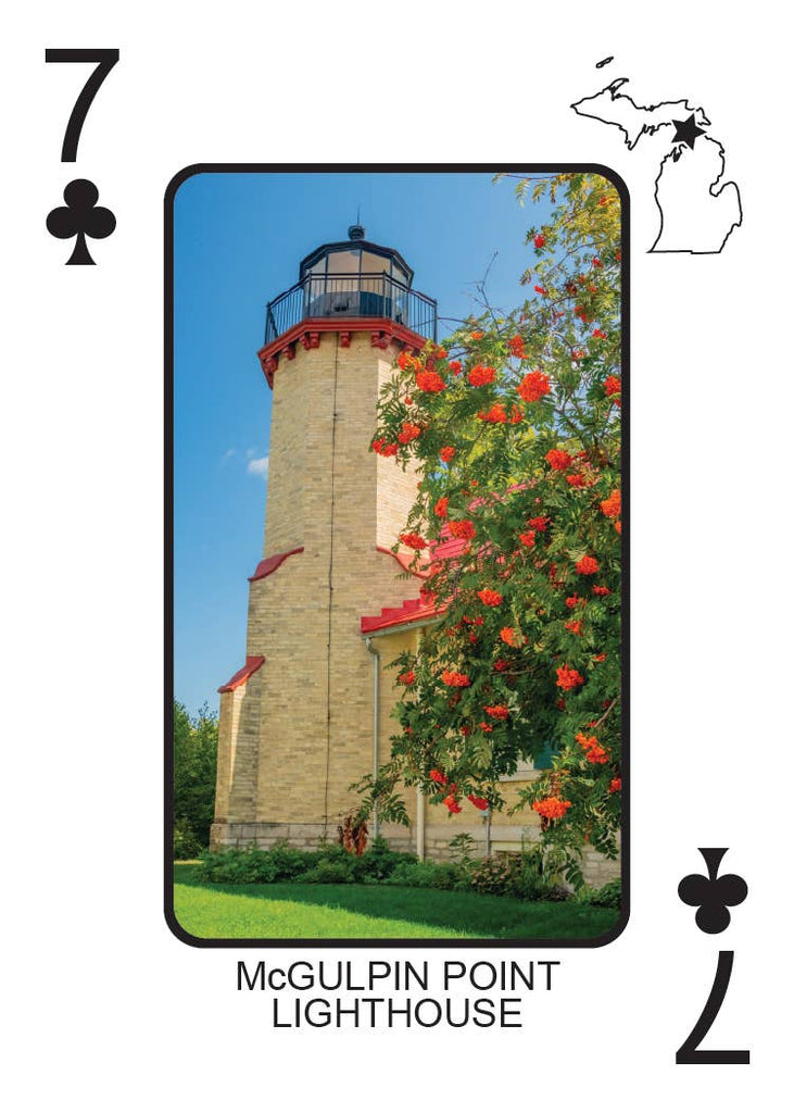 LIGHTHOUSES OF MICHIGAN - Playing Cards - Euchre Friendly