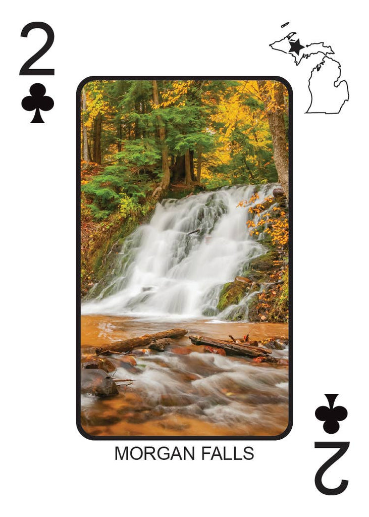 WATERFALLS OF MICHIGAN - Playing Cards - Euchre Friendly
