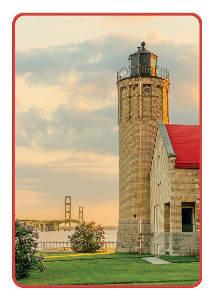 LIGHTHOUSES OF MICHIGAN - Playing Cards - Euchre Friendly