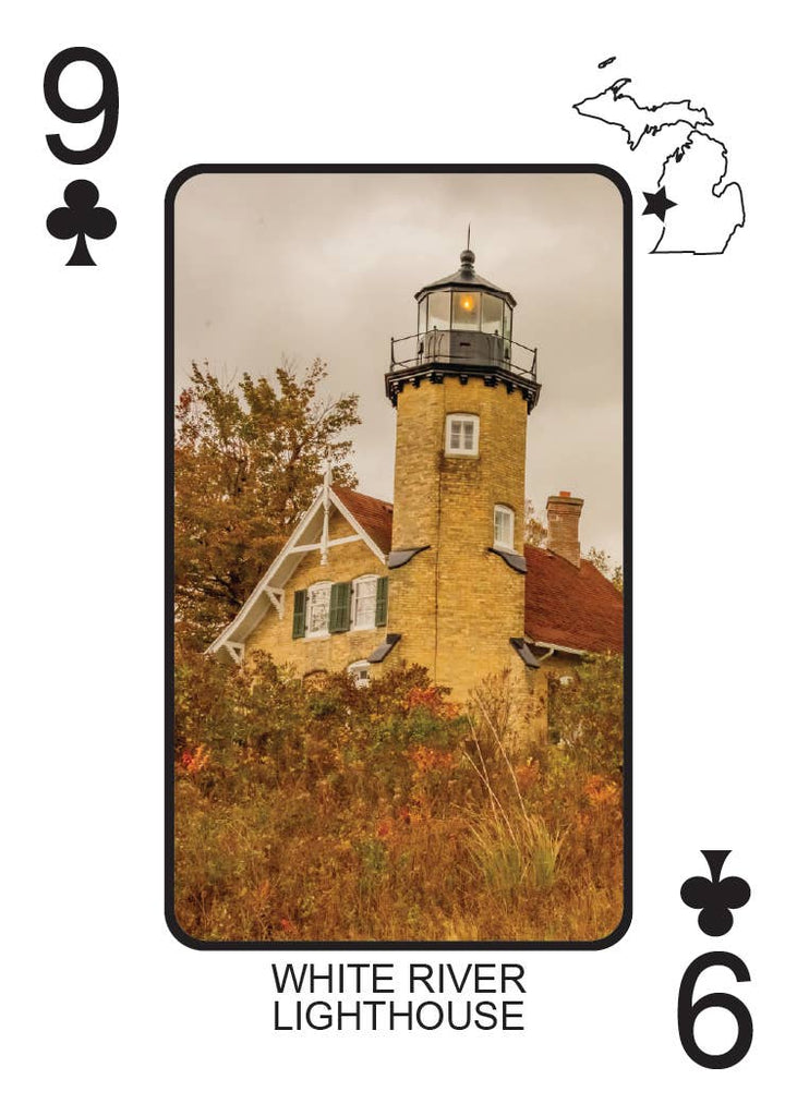 LIGHTHOUSES OF MICHIGAN - Playing Cards - Euchre Friendly