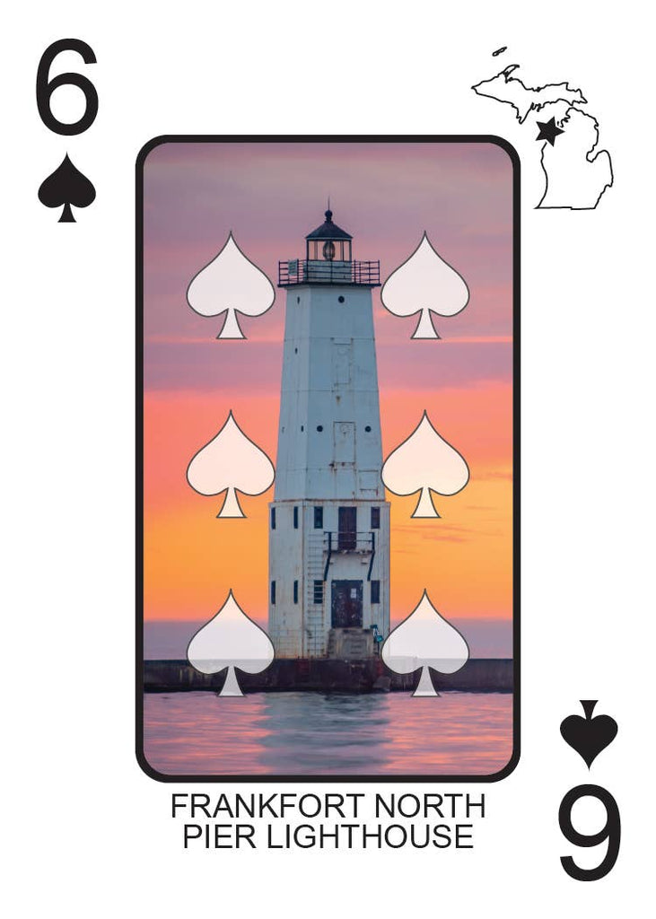 LIGHTHOUSES OF MICHIGAN - Playing Cards - Euchre Friendly