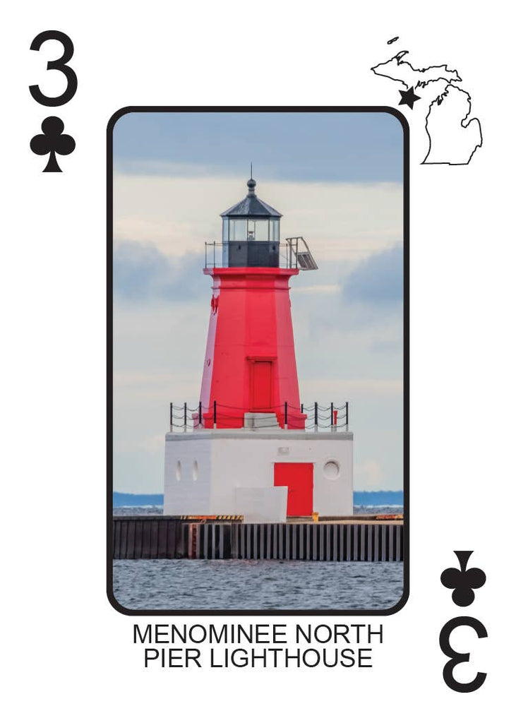 LIGHTHOUSES OF MICHIGAN - Playing Cards - Euchre Friendly
