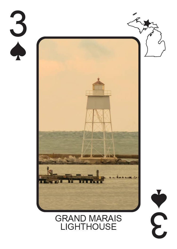 LIGHTHOUSES OF MICHIGAN - Playing Cards - Euchre Friendly