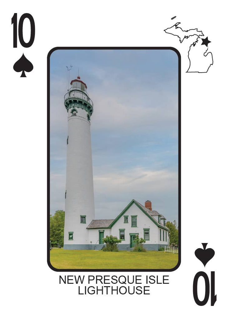 LIGHTHOUSES OF MICHIGAN - Playing Cards - Euchre Friendly