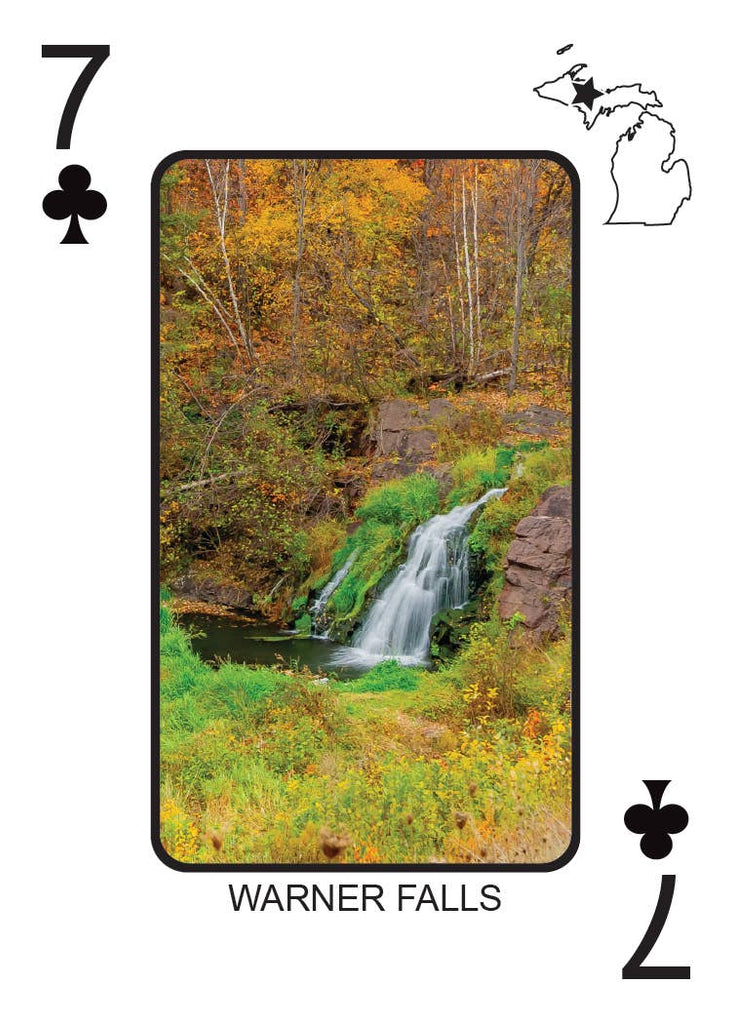 WATERFALLS OF MICHIGAN - Playing Cards - Euchre Friendly