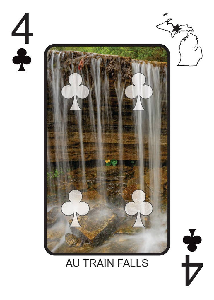 WATERFALLS OF MICHIGAN - Playing Cards - Euchre Friendly