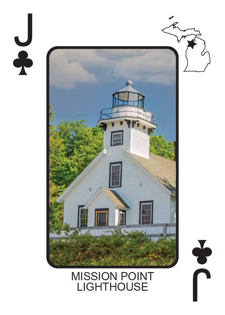 LIGHTHOUSES OF MICHIGAN - Playing Cards - Euchre Friendly