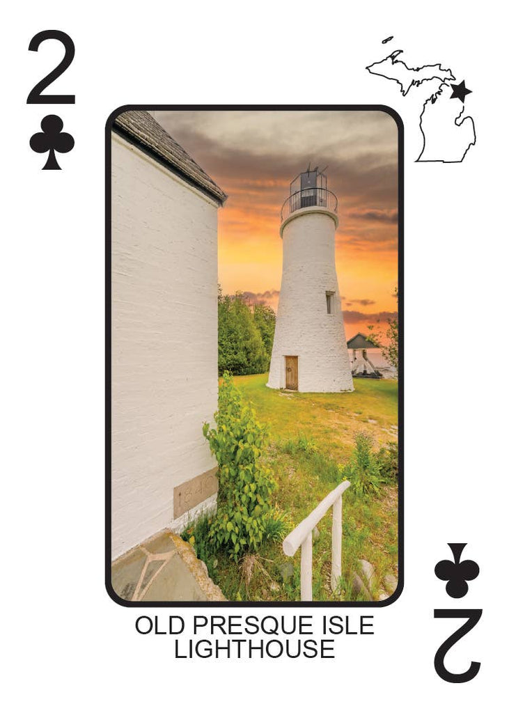LIGHTHOUSES OF MICHIGAN - Playing Cards - Euchre Friendly