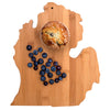 Michigan State-Shaped Bamboo Serving & Cutting Board