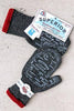 Superior Michigan Mittens: Red cuff