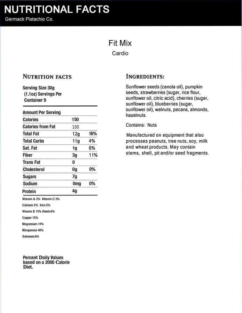 Fit Mix Cardio 9 oz