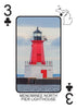 LIGHTHOUSES OF MICHIGAN - Playing Cards - Euchre Friendly